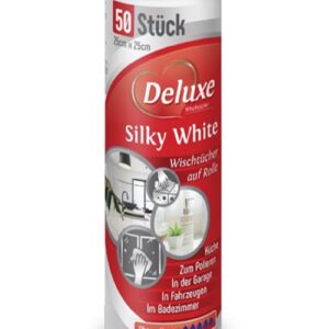 Deluxe Silky White 50szt Ściereczki w Rolce