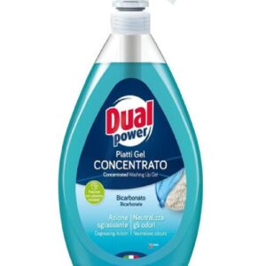 Dual Power Koncentrat do Mycia Naczyń 1l Dozownik (Bicarbonato & Salvia)