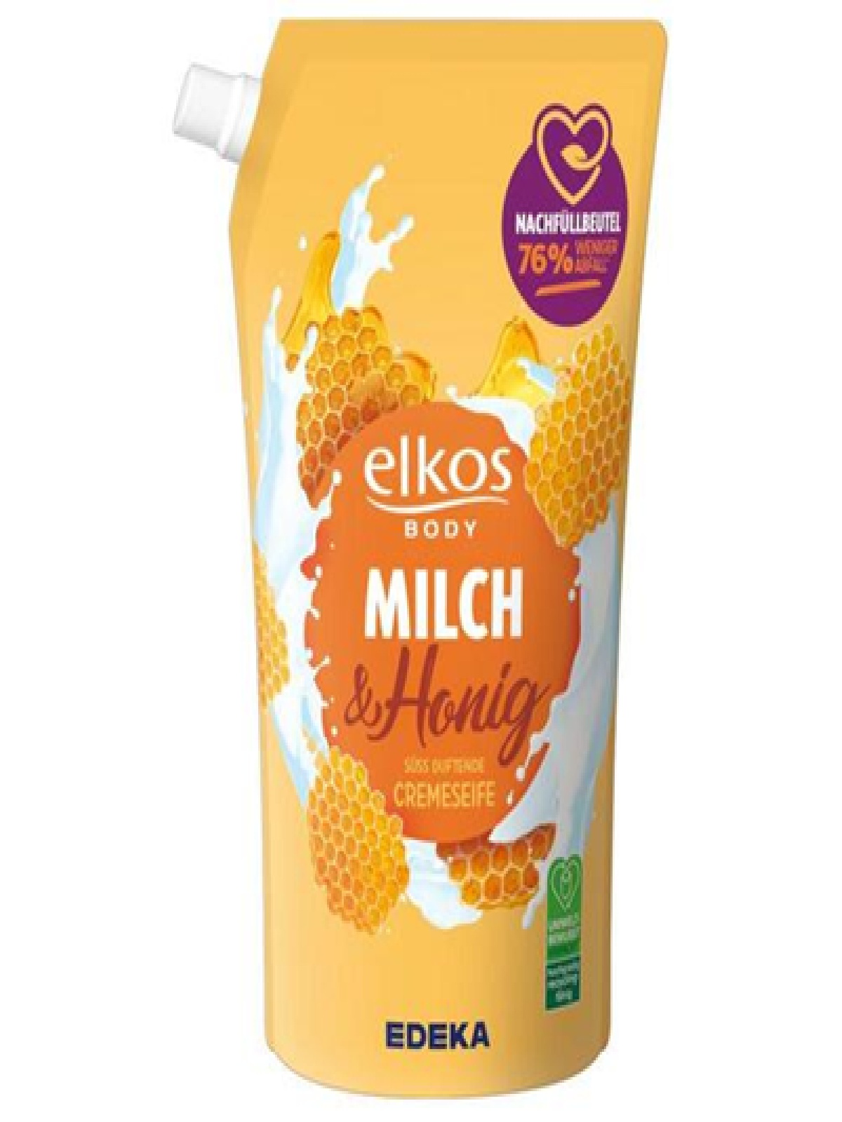 Elkos Mydło w Płynie Zapas 1l Żółty ( Milch & Honing)