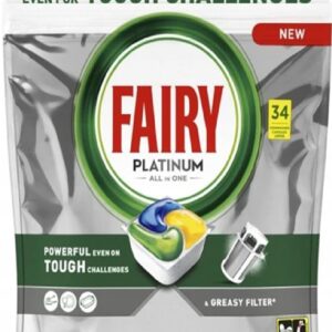 Fair Fresh Platinum 34szt Lemon Kapsułki do Zmywarki Cytryna
