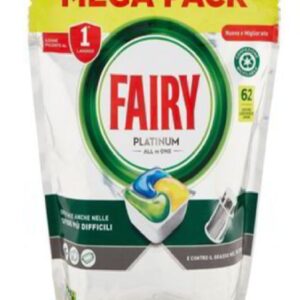 Fairy Platinum 63szt Lemon Kapsułki do Zmywarki
