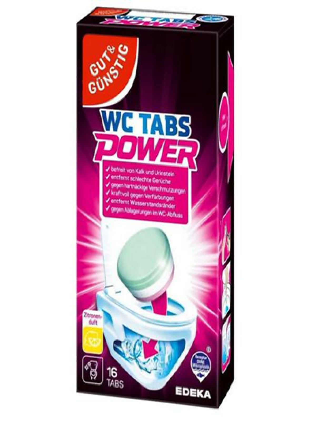 G&G Tabletki do Czyszczenia WC 16szt (Power WC-Tabs)
