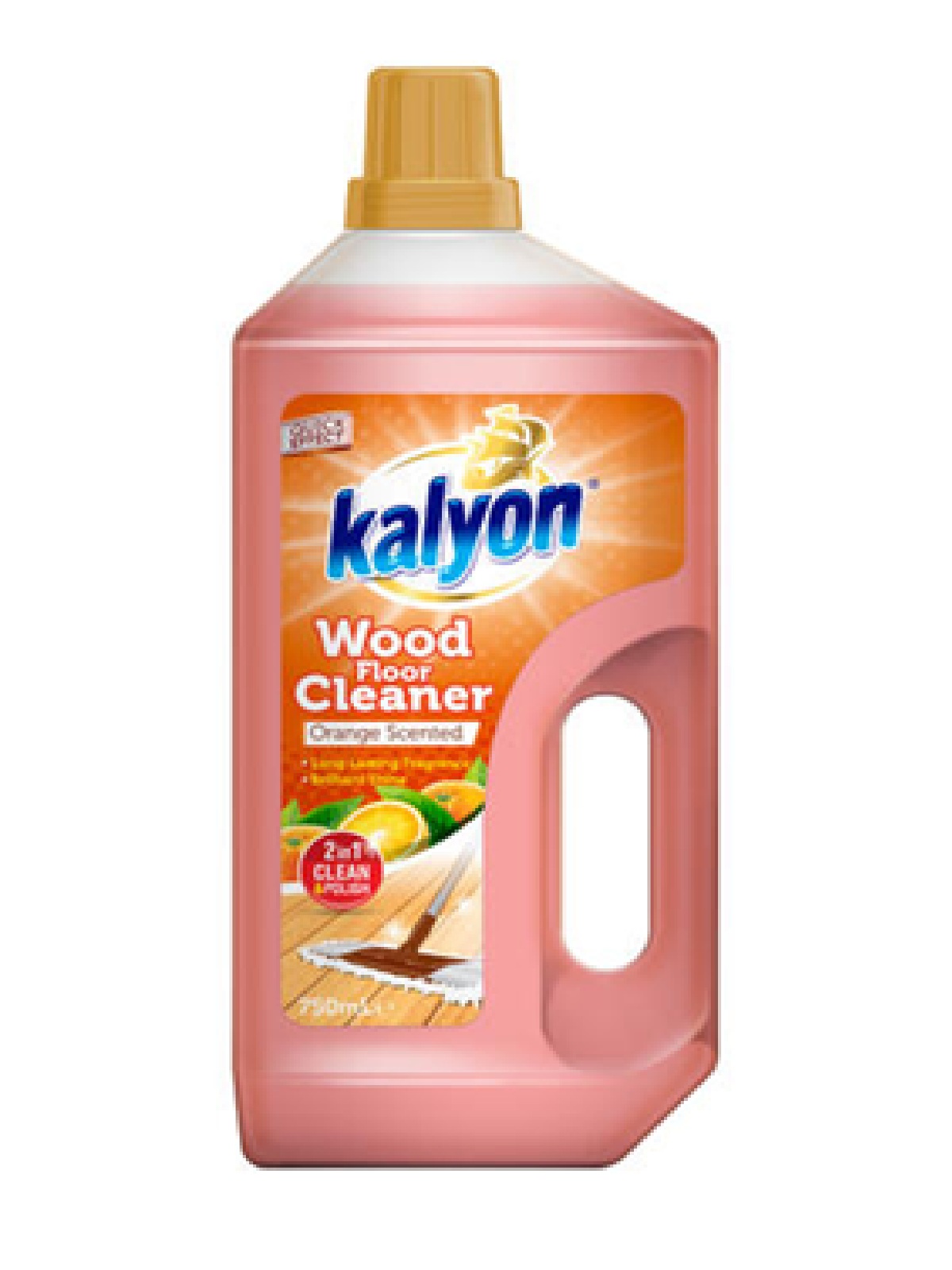 Kalyon TR Płyn do Mycia Podłóg Drewnianych i Laminowanych 750ml (Orange)
