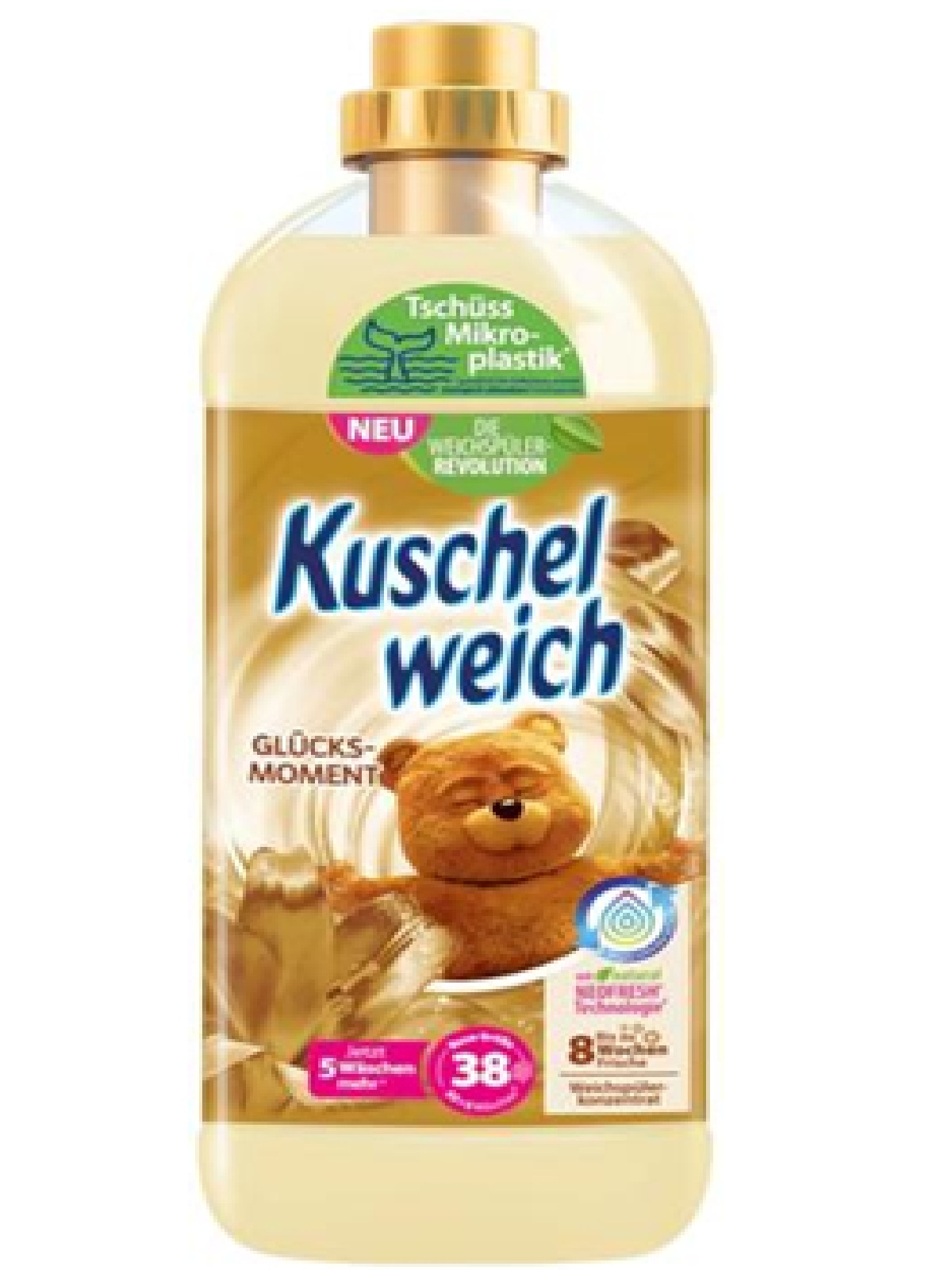 Kuschelweich DE Koncentrat do Płukania 1l 38 Płukań Złoty (Glücksmoment)