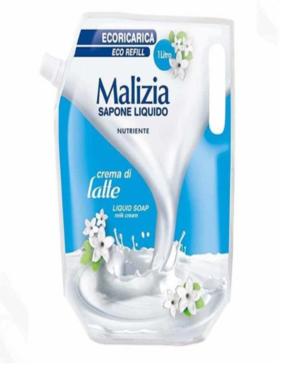 Malizia Crema di Latte 1l Mydło Zapas