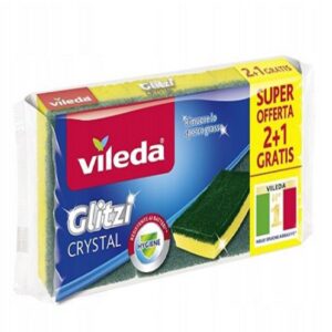 Vileda 3szt Zmywak Żółty do Naczyń