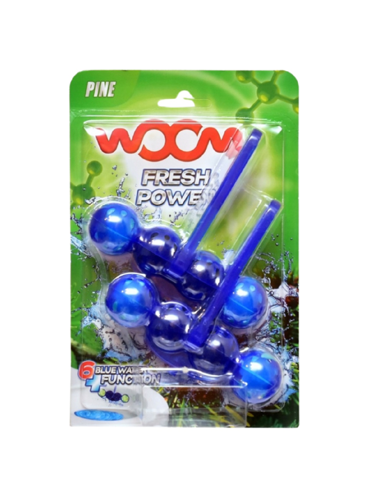 Woom Zawieszka WC Barwiąca Wodę o Zapachu Sosnowym 2szt x 55g (Pine)