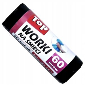 Top czarne worki na śmieci 60 L